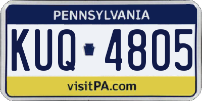 PA license plate KUQ4805