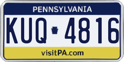 PA license plate KUQ4816
