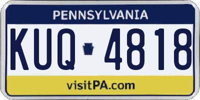 PA license plate KUQ4818