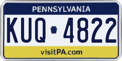 PA license plate KUQ4822