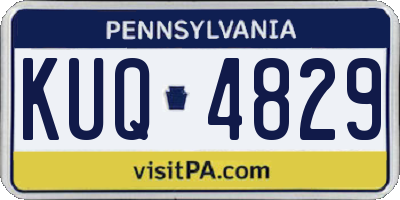 PA license plate KUQ4829