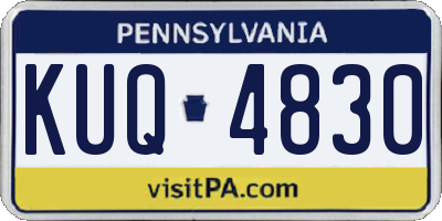PA license plate KUQ4830