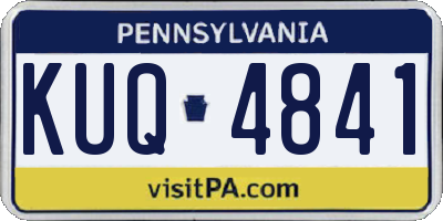 PA license plate KUQ4841