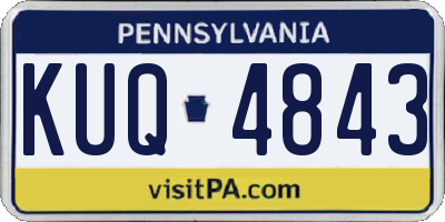 PA license plate KUQ4843