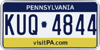 PA license plate KUQ4844