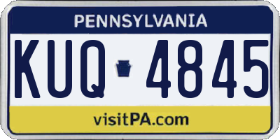 PA license plate KUQ4845