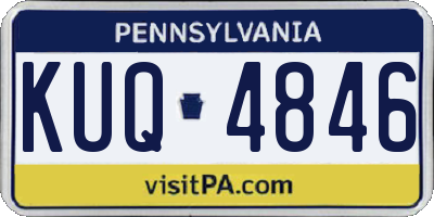 PA license plate KUQ4846