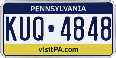 PA license plate KUQ4848
