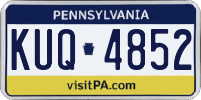 PA license plate KUQ4852