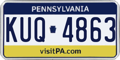 PA license plate KUQ4863
