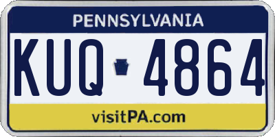 PA license plate KUQ4864
