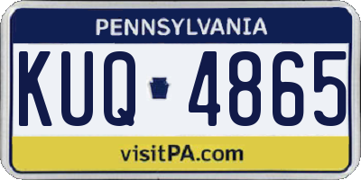 PA license plate KUQ4865