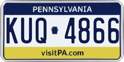 PA license plate KUQ4866