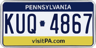 PA license plate KUQ4867