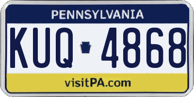 PA license plate KUQ4868