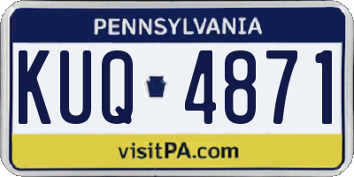 PA license plate KUQ4871