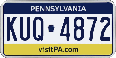 PA license plate KUQ4872