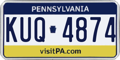 PA license plate KUQ4874