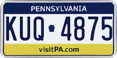 PA license plate KUQ4875