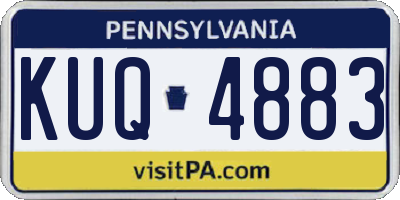 PA license plate KUQ4883