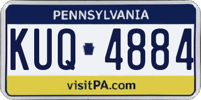 PA license plate KUQ4884