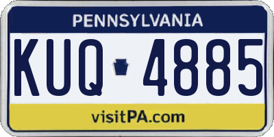 PA license plate KUQ4885