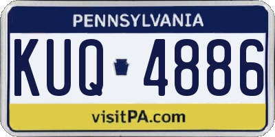 PA license plate KUQ4886
