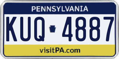 PA license plate KUQ4887