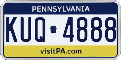 PA license plate KUQ4888
