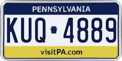 PA license plate KUQ4889