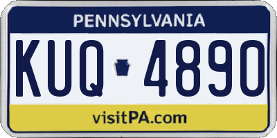 PA license plate KUQ4890