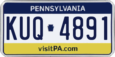 PA license plate KUQ4891