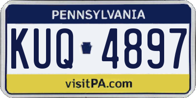 PA license plate KUQ4897