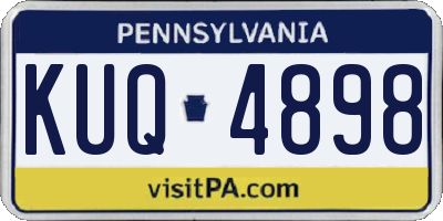 PA license plate KUQ4898