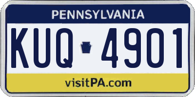 PA license plate KUQ4901