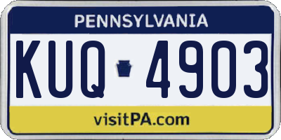 PA license plate KUQ4903