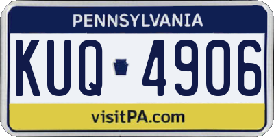 PA license plate KUQ4906