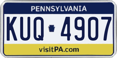 PA license plate KUQ4907