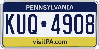 PA license plate KUQ4908