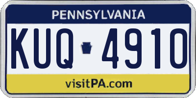 PA license plate KUQ4910