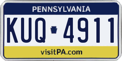 PA license plate KUQ4911