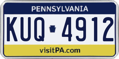 PA license plate KUQ4912