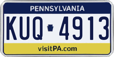 PA license plate KUQ4913