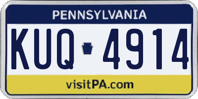 PA license plate KUQ4914