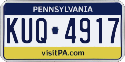 PA license plate KUQ4917
