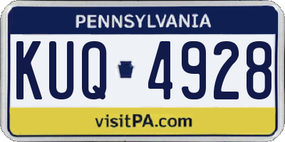 PA license plate KUQ4928