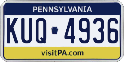 PA license plate KUQ4936