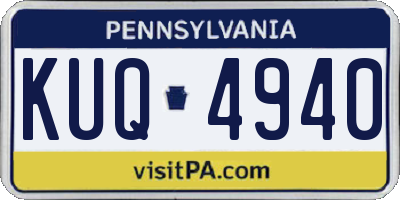 PA license plate KUQ4940