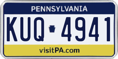 PA license plate KUQ4941