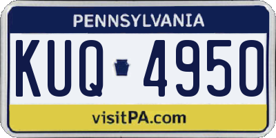 PA license plate KUQ4950